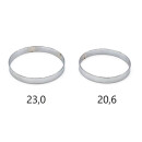 Slim Zierring Silber 20,6