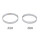 Slim Zierring Silber 20,6