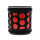 MSK Hülse Rollenhalter Schwarz / Rot
