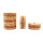 Burl Kork - 2 Farbig - Natur/Rot