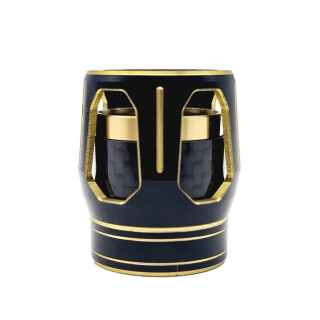 MSK Rollenhalter Zierhülse/Carbon Gold / Schwarz