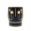 MSK Rollenhalter Zierhülse/Carbon Gold / Schwarz