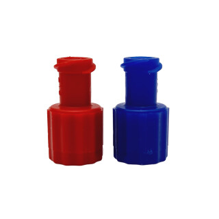 Spritzen Stöpsel Rot / Blau